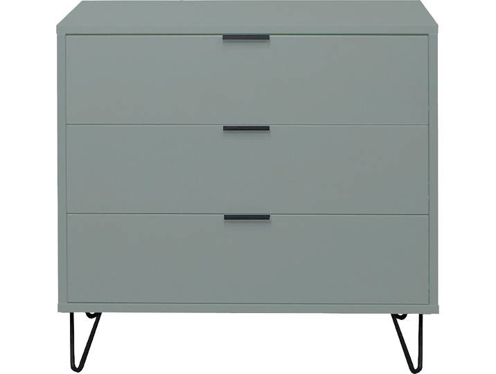Kommode MÄUSBACHER Bonnie , grün (pine grün matt), B:81cm H:80cm T:45cm, Holzwerkstoff, Sideboards, Kommode, Kommode mit Drahtgestell