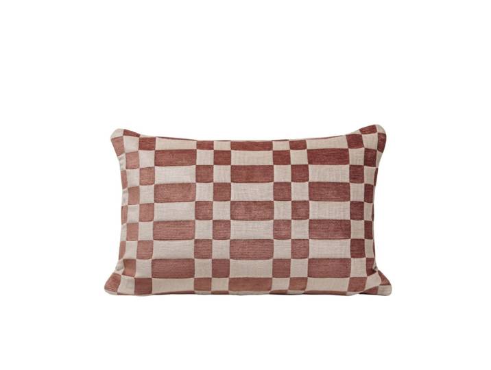Housse de coussin en viscose orange 40x60 cm