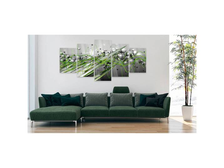 Tableau déco plexiglas Green Rhythm Plexiglas Vert 100 x 50cm