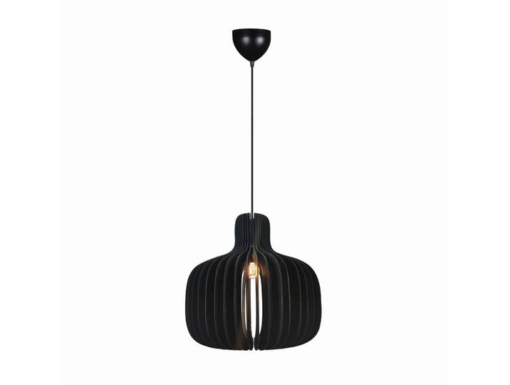 Nordlux Hängeleuchte, Schwarz, Holz, Linde, rund, 43 cm, Lampen & Leuchten, Innenbeleuchtung, Hängeleuchten, Pendelleuchten