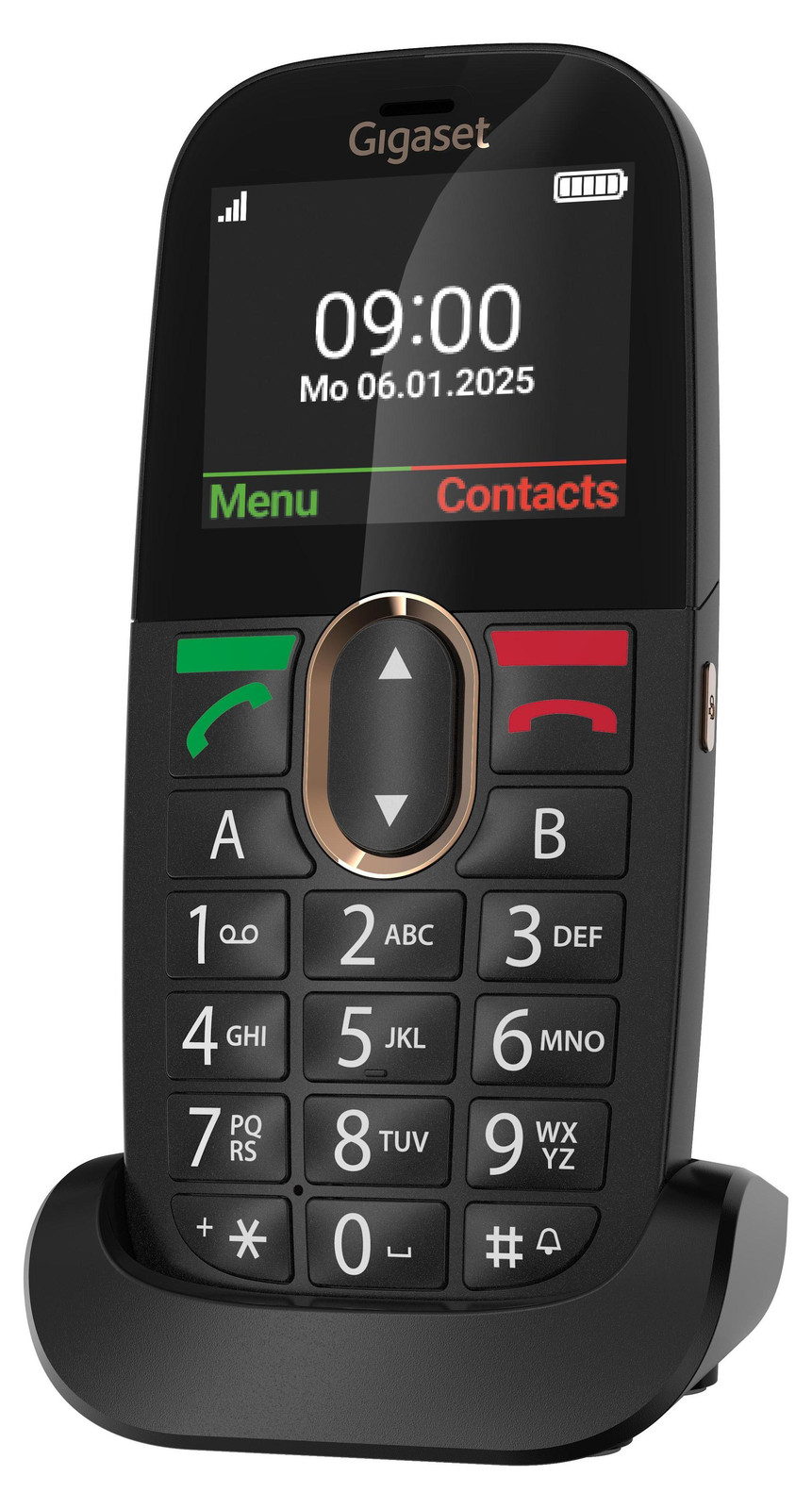Gigaset GL695 mobiele telefoon, Zwart, 2 MP camera, 1400 mAh, 5,87 cm (2,31 inch) scherm