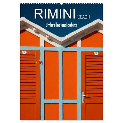 Rimini beach Umbrellas and cabins (Wall Calendar 2026 DIN A2 portrait), CALVENDO 12 Month Wall Calendar