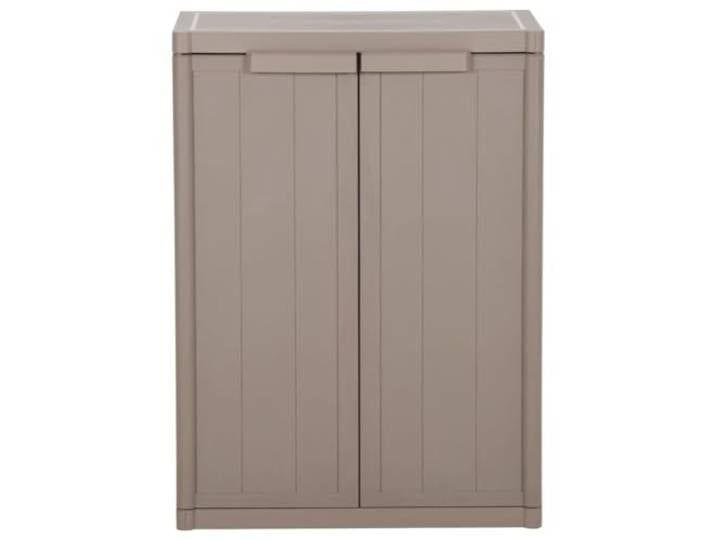 YUTAASU PP Lagerschrank Braun 65x45x88 cm 2 Böden