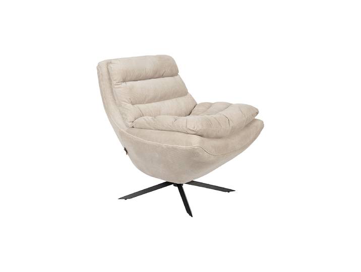 Design Loungesessel „Vince“ Beige Dutchbone
