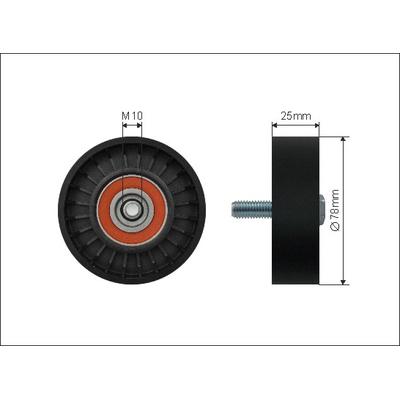 CAFFARO Umlenk-/Führungsrolle, Keilrippenriemen 2200 für Citroën (DF-PSA) Peugeot Fiat