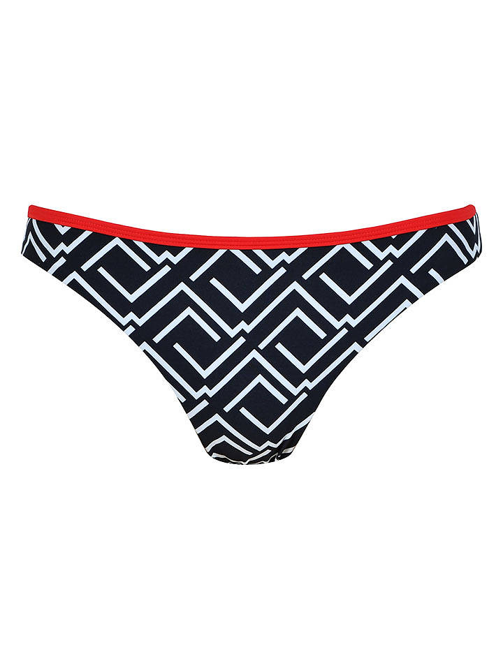 Naturana Bikini-Hose in Schwarz/ Weiß/ Rot - 42