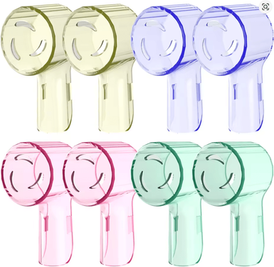 Inspire Essentials Toothbrush Head Covers For Oral B And IO Series Dustproof Cap Protectors mixed Colors 8 Pcs