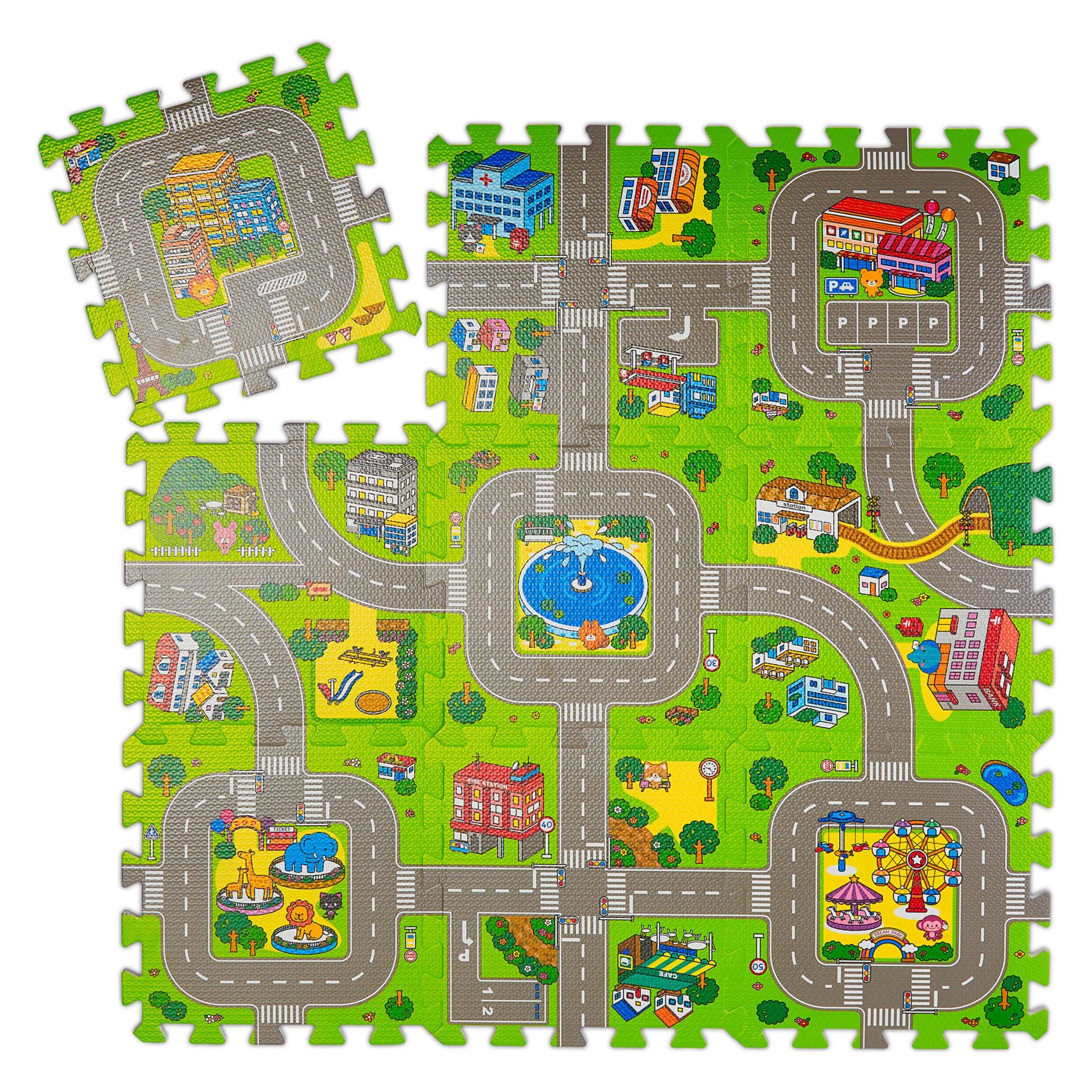 Relaxdays Strasse mit Tieren (31 x 31 cm) (4052025314316)