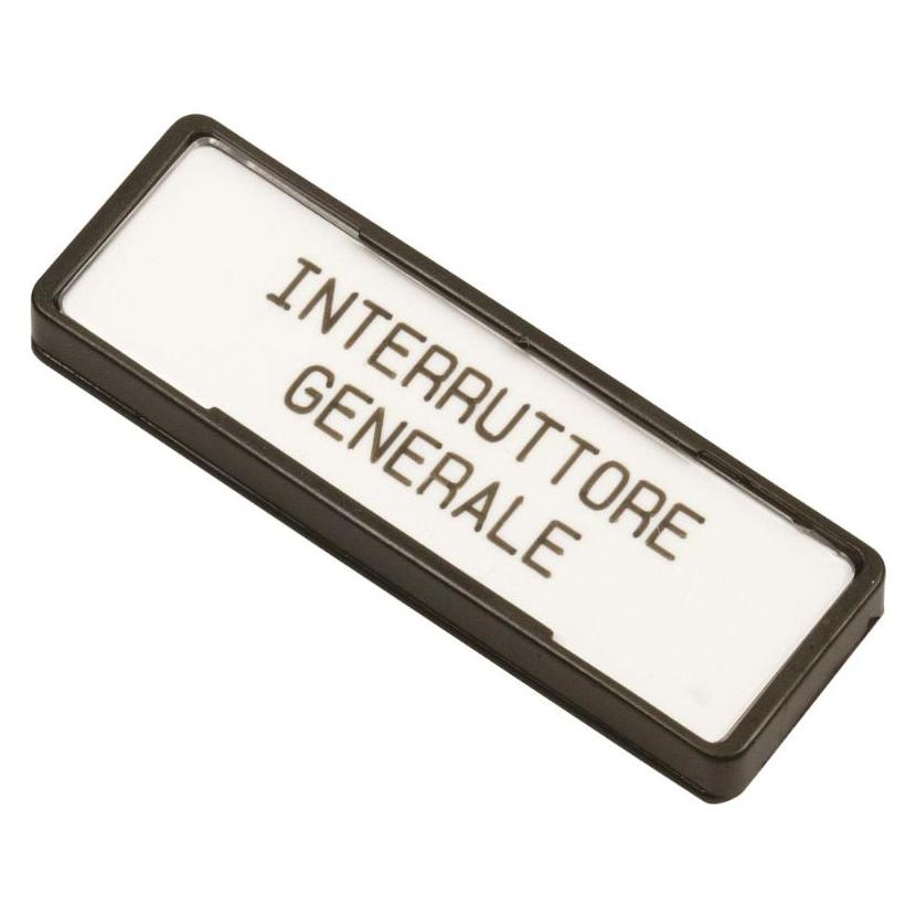 Brady 17x52 non adhesive plate (TAG HOLDER 17X52 NADH)