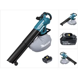 Makita, Laubsauger + Laubbläser, DUB 187 M Akku Laubbläser und Laubsauger 18 V Brushless + 1x Akku 4,0 Ah - ohne Ladegerät (Akkubetrieb, Laubbläser, Laubsauger)
