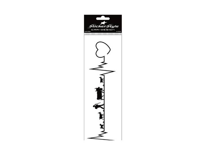 StickerStyle Sticker Herzschlag Alpaufzug