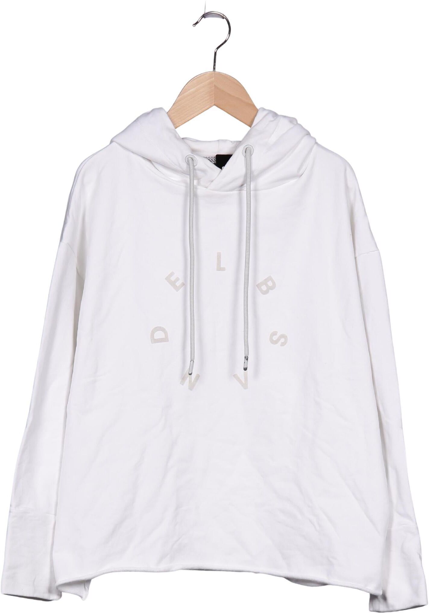 Elbsand Damen Kapuzenpullover, Weiß, Gr. L, Elasthan / Baumwolle - Second Hand