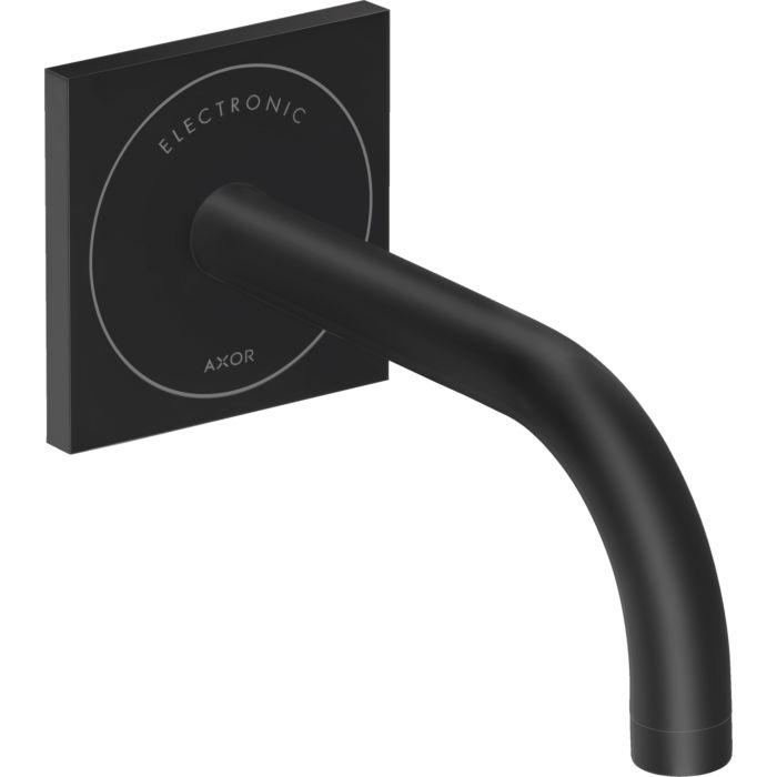 hansgrohe Axor Uno Elektronik-Waschtischarmatur 38119670 UP, mit Auslauf 165mm, für Wandmontage, mattschwarz