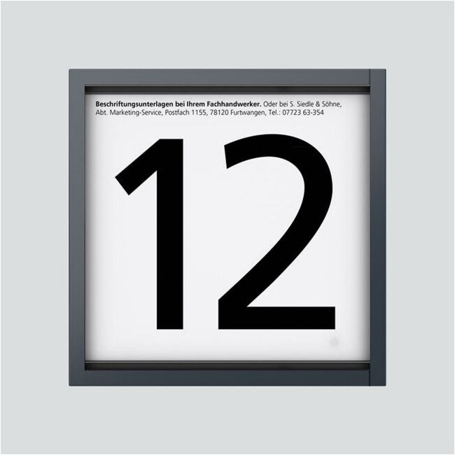 Siedle&Söhne; Module d’information 12VCC anthracite IM 612-0 AG (210004927-00)
