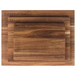 Salter BW14740 Acacia 3 Piece Chopping Board Set, Schneidebrett, Braun