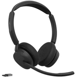 Jabra Evolve3 45 MS Stereo Headset On-Ear schwarz