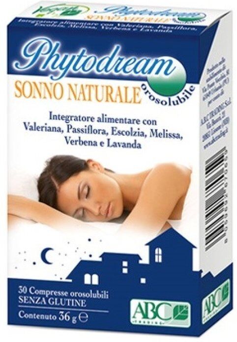 A.B.C. TRADING Srl Melatonina Sonno Naturale Phytodream, 30 Compresse Orosolubili