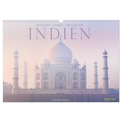 Indien: Menschen • Farben • Religionen (Wandkalender 2026 DIN A3 quer), CALVENDO Monatskalender