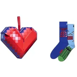 Happy socks 2P Good Game Gift Set Blau Muster Baumwolle Gr 41/46