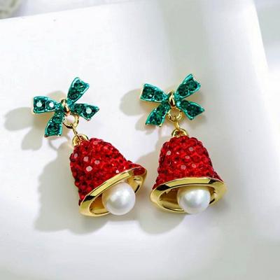 Multicon Wholesale Hub Colorful Beads Christmas Tree Earrings With Santa Claus And Snowman For Women Holiday Drop Earrings 15