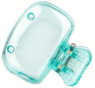 Uplift Essentials Travel Toothbrush Head Cover Protector Cap Snap On Brush Pod Case For Hygiene And Travel azure