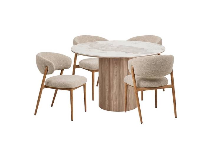 Set Tisch und 4 Stühle HOUSE NORDIC ATHENS