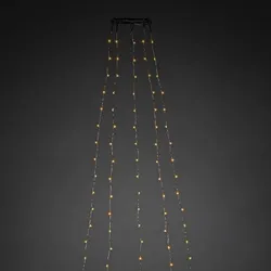 Konstsmide Weihnachtsbeleuchtung  LED Baummantel Ring Tropfen 5Stränge à 48 Dioden