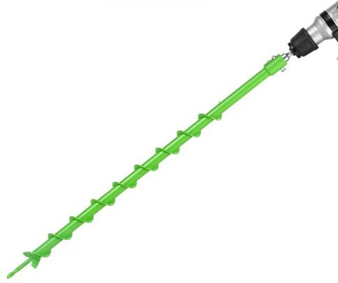 Vevor Grondboor voor Boormachine, Ø 60 x 790 mm, Groen/Zwart