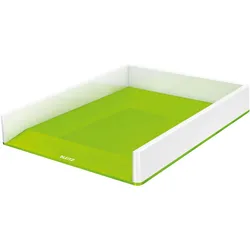 LEITZ Briefablage WOW Duo Colour DIN A4 perlweiß/grün