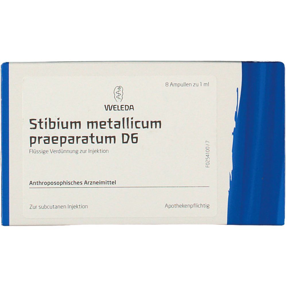 Stibium Metallicum Praeparatum D 6 Ampullen 8x1 ml