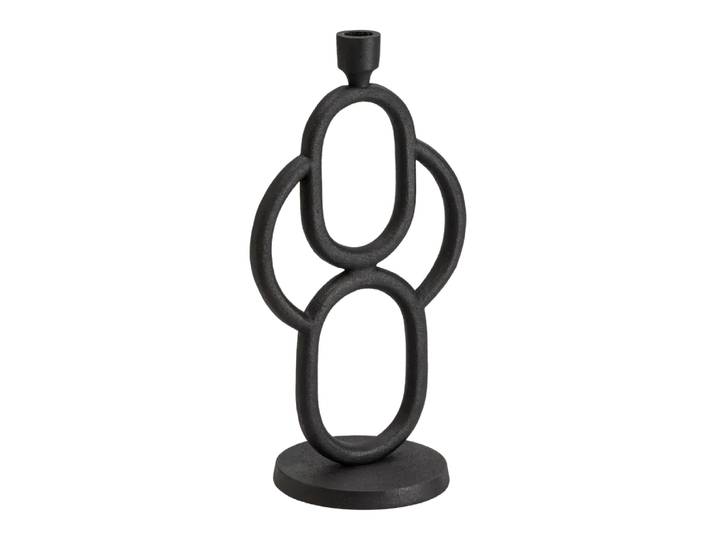 Kerzenständer Alna, Edy&liv, schwarz, Aluminium