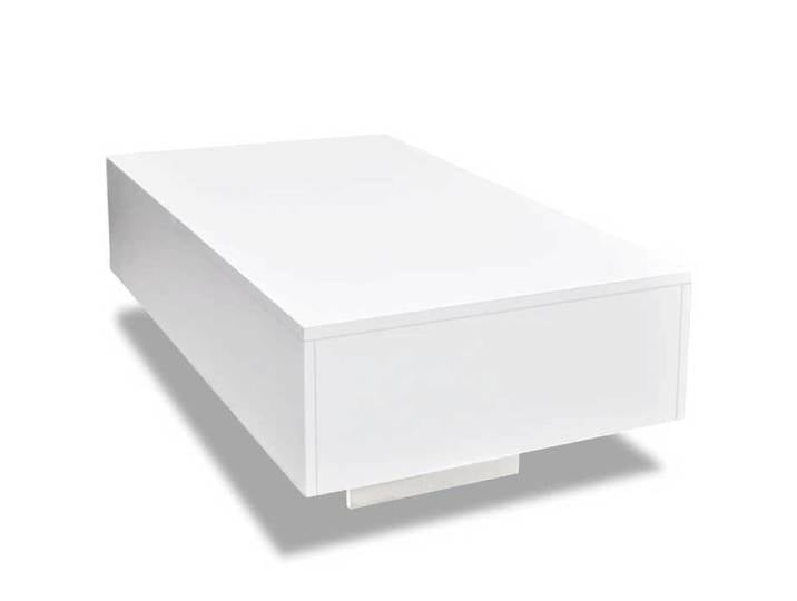 Maison Exclusive - Table basse blanc brillant