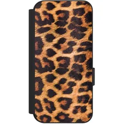 Nivocase Klapphülle für Google Pixel 9 Handyhülle aus Kunst Leder NIVOflip schwarz Animalprint Fell Leopard (Google Pixel 9), Smartphone Hülle, Schwarz