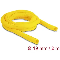 DeLOCK Gewebeschlauch selbstschließend hitzebeständig 2 m x 19 mm gelb