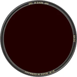 B+W 092 Infrarot-Filter, dunkelrot 695, keine Vergütung/Basic 39mm (39 mm, Infrarot durchlass Filter), Objektivfilter, Rot