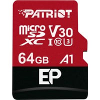 EP 64 GB microSDXC, Speicherkarte schwarz/rot, UHS-I U3, Class 10, V30, A1