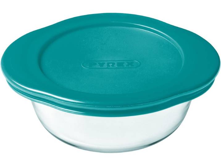 Pyrex - Cook & Store Schaal Rond met Deksel 2\,2 liter - Glas - Transparant