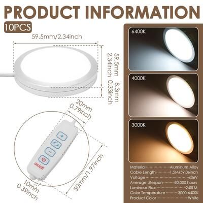 Uplift Picks Bambu Lab LED Lamp Kit 001 5V DIY Light Hardware 10 Pcs