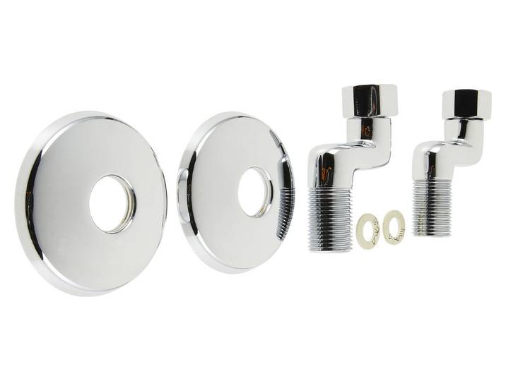 S-Armaturenanschluss mit Schubrossette Messing