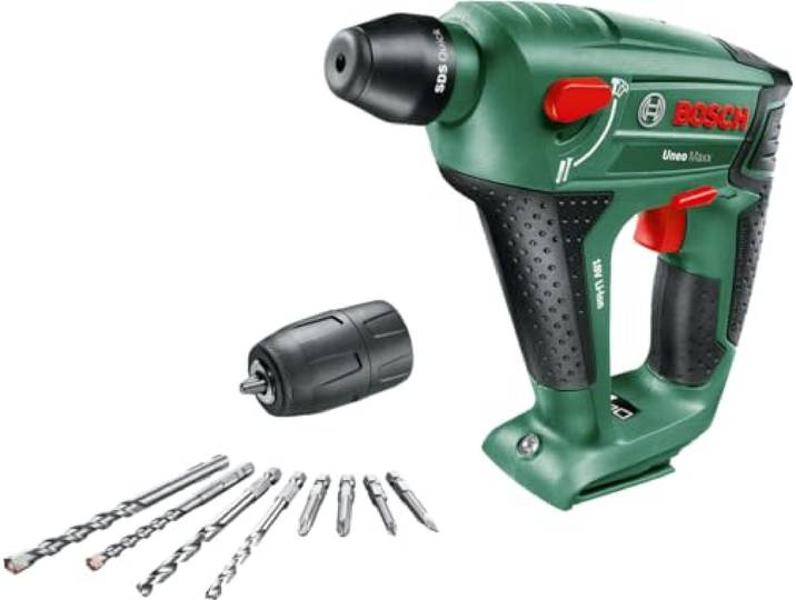 Bosch Akku Bohrhammer UneoMaxx mit Rundschaftadapter (ohne Akku, 18 Volt System, im Karton)
