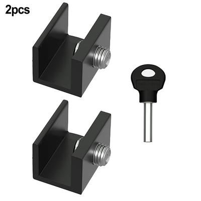 Premium Adjustable Window Safety Lock For Sliding Doors & Kids Protection black