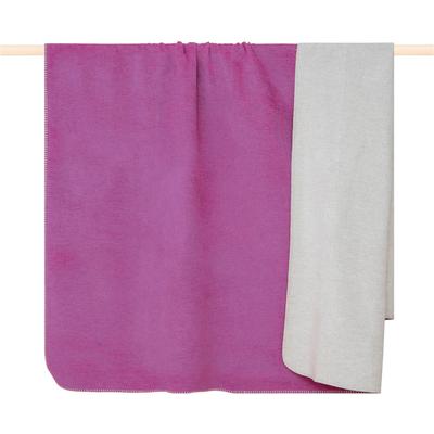 Wohndecke PAD "Hobart", pink (mauve, light grau), B:150cm L:200cm, Mischgewebe, Wohndecken, Wohndecke, Made in Europe, Wendefunktion, Uni Farben, 150x200 cm