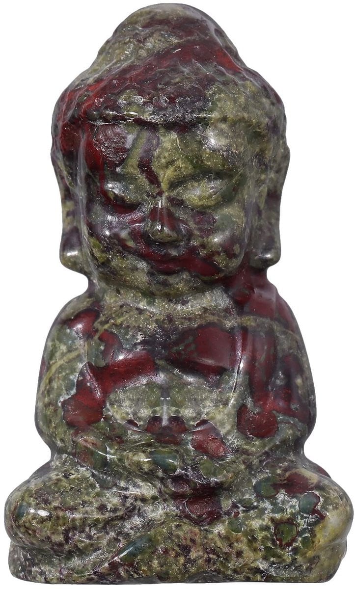 Solidchoice - Handgemaakt Baby Buddha Crystal Beeldje van Dragon Blood Stone