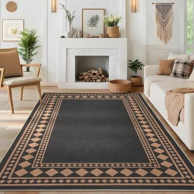 "Garvee Modern 10'X13'Area Rug,Minimalist Geometric Pet Friendly Area Rug - 2'3"" x 12' Runner"
