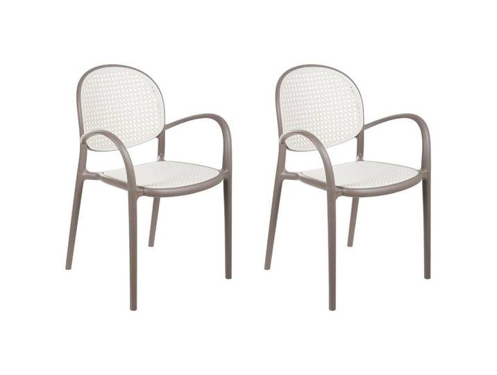 GARTENSTUHL 2er-Set Hellbraun Povoletto