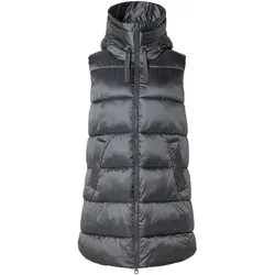 Tchibo - Lange Steppweste - Damen - Gr. 42 - anthrazit