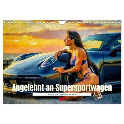 Angelehnt an Supersportwagen (Wandkalender 2027 DIN A4 quer), CALVENDO Monatskalender