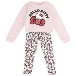 COFI 1453 Hello Kitty Mädchen Pyjama 2er Set – Baumwollmix, 10 Jahre