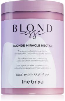 Inebrya BLONDesse Blonde Miracle Nectar tratamento nutritivo profundo para cabelo loiro e grisalho 1000 ml. BLONDesse Blonde Miracle Nectar