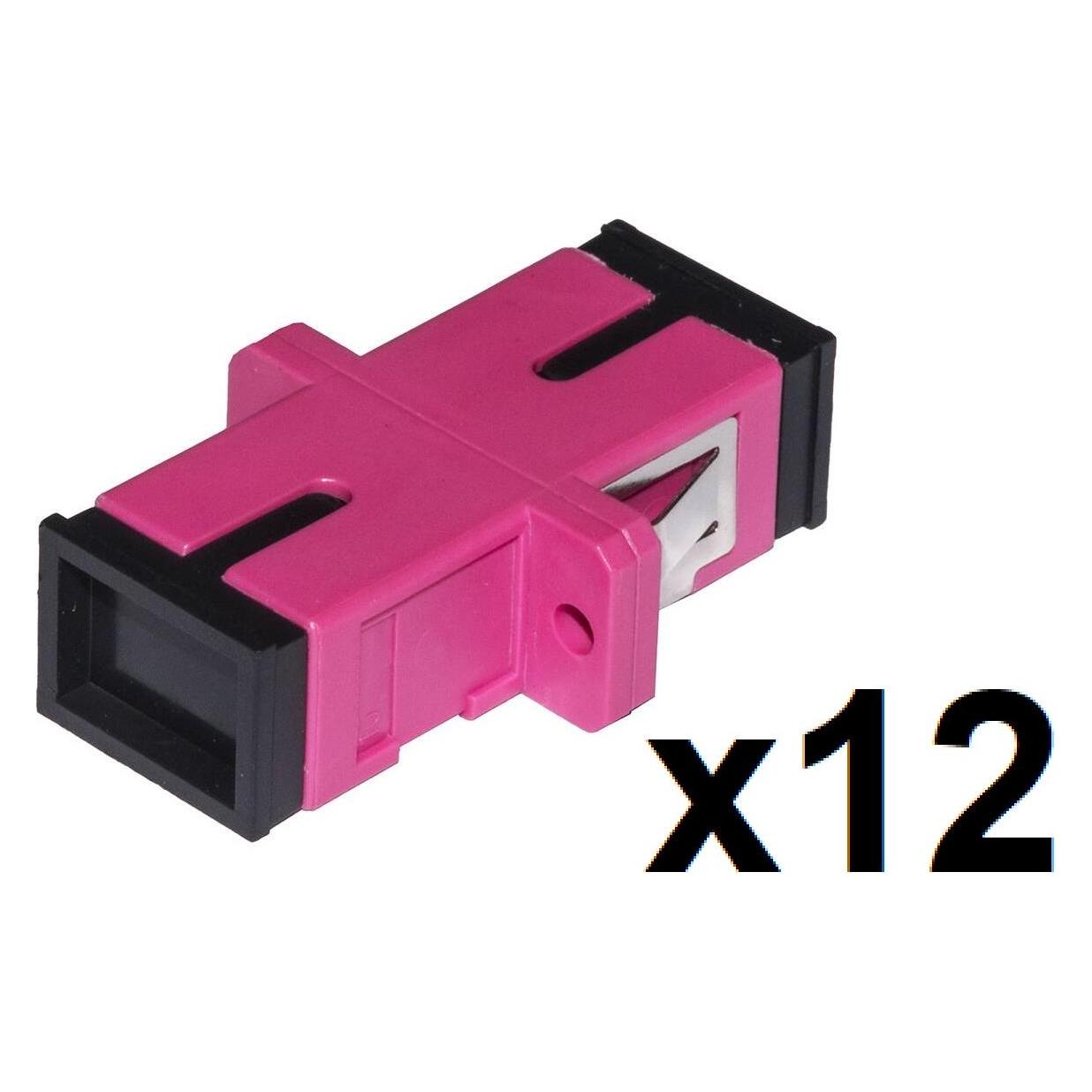 Link Adattatore Fibra Ottica Sc/Sc Multimode Simplex Om4 Upc Conf.12pz (Netzwerk Kupplung) (LKSCS412)